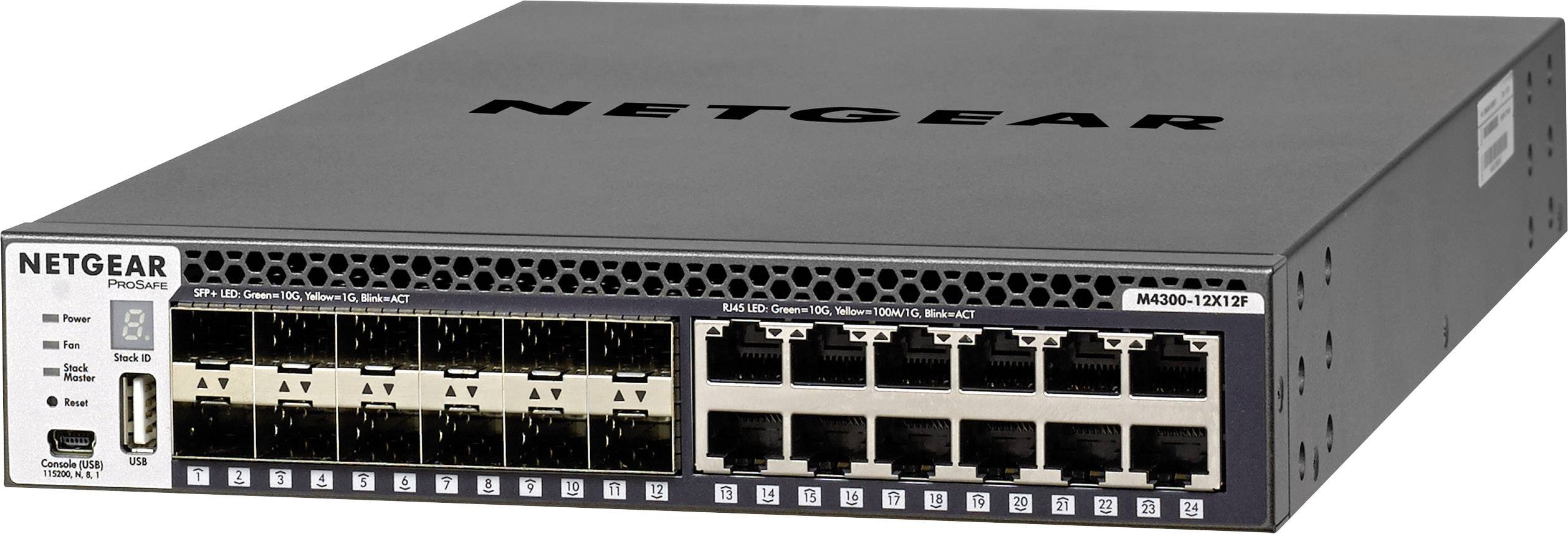 NETGEAR M4300-12X12F Gestito L2/L3 10G Ethernet (100/1000/10000) 1U Nero