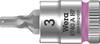 Wera 8740 A 05003332001 Brugola interna Inserto giravite a bussola 3 mm 1/4" (6.3 mm)
