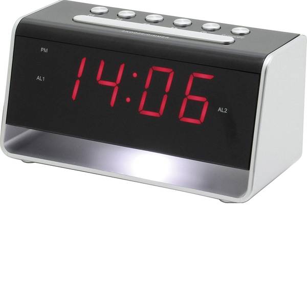 Sveglie - SoundMaster UR8100SI Sveglia Argento, Nero Tempi di allarme 2 - Sveglie - SoundMaster UR8100SI Sveglia Argento, Nero Tempi di allarme 2 -