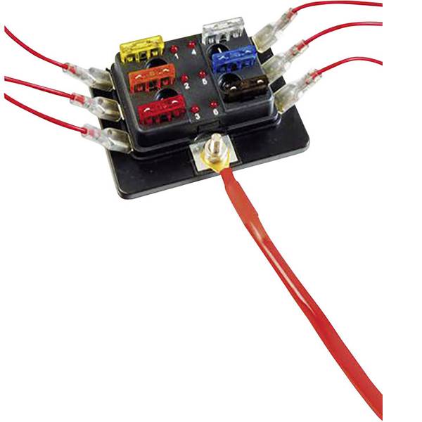 Portafusibili auto - SecoRüt FHA506 LED Distributore Fusibile a lama standard Poli 6 30 A 1 pz. - Portafusibili auto - SecoRüt FHA506 LED Distributore Fusibile a lama standard Poli 6 30 A 1 pz. -