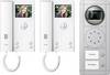 Ritto by Schneider RGE1892220 Video citofono Cablato Kit completo Casa Bifamiliare Argento, Bianco