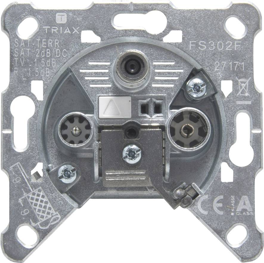 Triax FS 302 F Presa per antenna SAT, TV, Onde ultracorte Da incasso Presa terminale