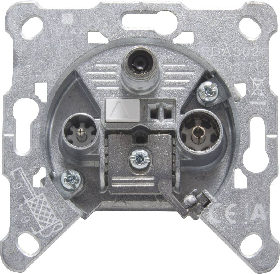 Triax EDA 302 F Presa per antenna Onde ultracorte, SAT, TV Da incasso Presa individuale