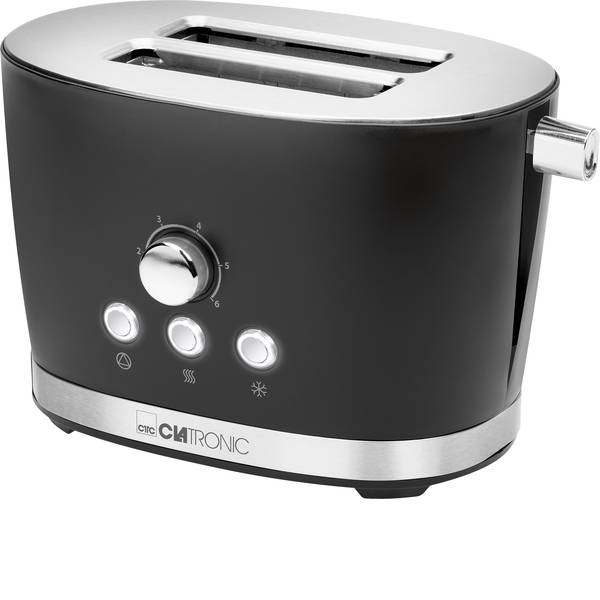 Tostapane - Clatronic TA3690 schwarz Tostapane Con griglia scaldabriosche Nero - Tostapane - Clatronic TA3690 schwarz Tostapane Con griglia scaldabriosche Nero -