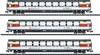 Kit da 3 pz. Schnellzugwgen di SBB MiniTrix T15674