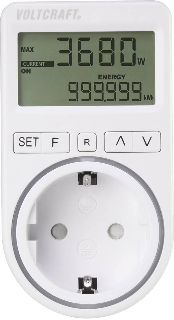 VOLTCRAFT SEM4500 Misuratore costi energetici Previsione di spesa, Funzione allarme, Tariffa elettrica impostabile