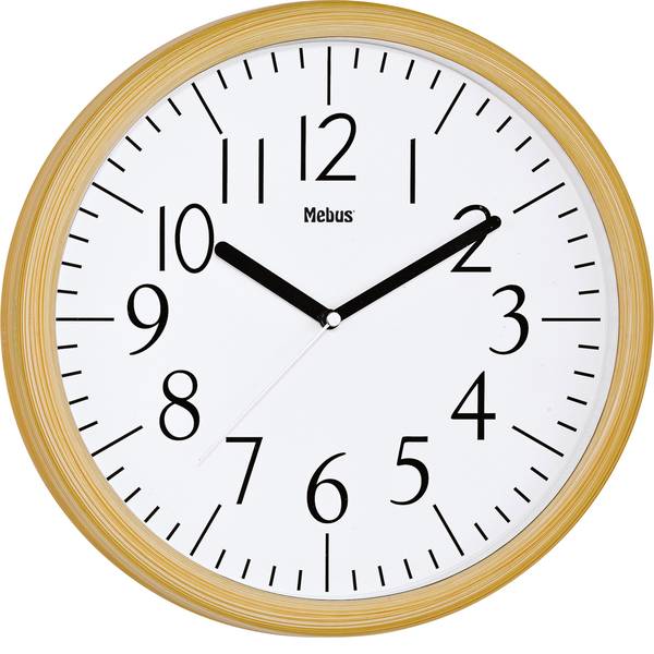 Orologi da parete - Mebus 17925 Quarzo Orologio da parete 305 mm x 40 mm Legno, Naturale - Orologi da parete - Mebus 17925 Quarzo Orologio da parete 305 mm x 40 mm Legno, Naturale -