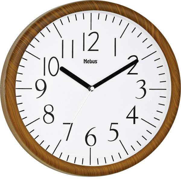 Orologi da parete - Mebus 17926 Quarzo Orologio da parete 305 mm x 40 mm Legno, Marrone scuro - Orologi da parete - Mebus 17926 Quarzo Orologio da parete 305 mm x 40 mm Legno, Marrone scuro -