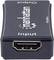 Un adattatore HDMI nero con logo 'manhattan', etichette 'Input' e 'Output'. Supporta 4K a 60Hz.