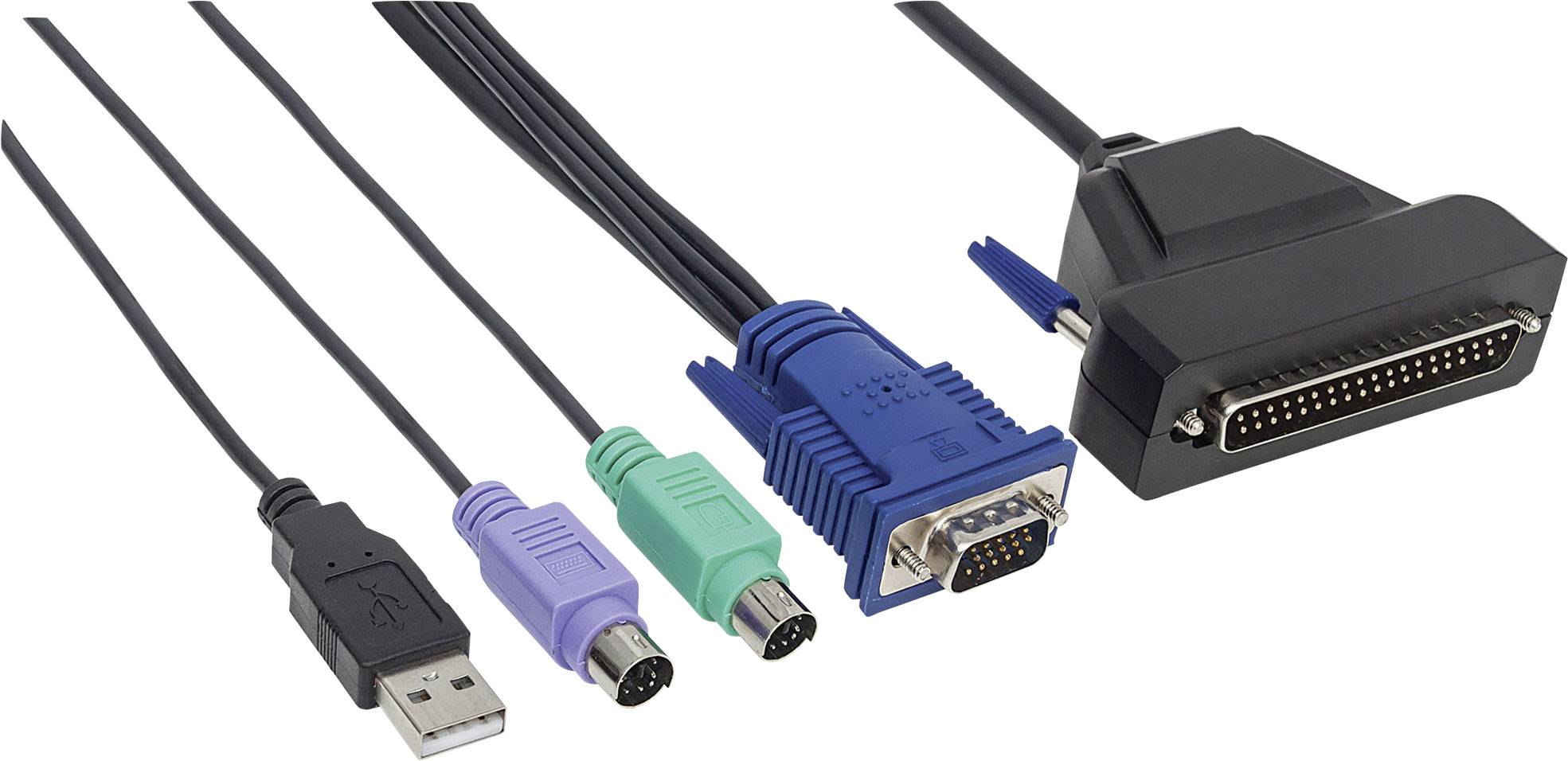 Intellinet 507769 cavo per tastiera video e mouse Nero 18 m-0