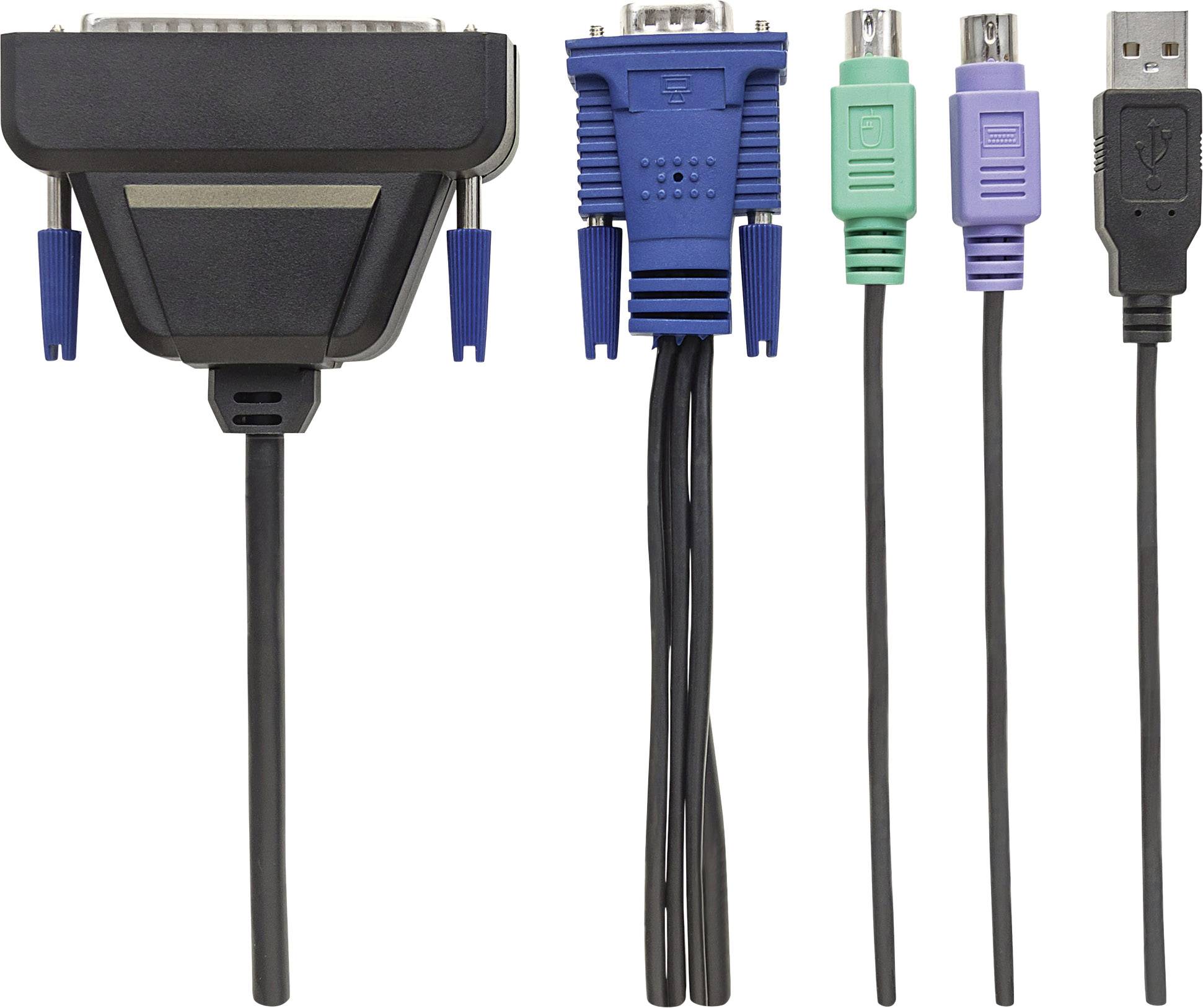 Intellinet 507769 cavo per tastiera video e mouse Nero 18 m-2