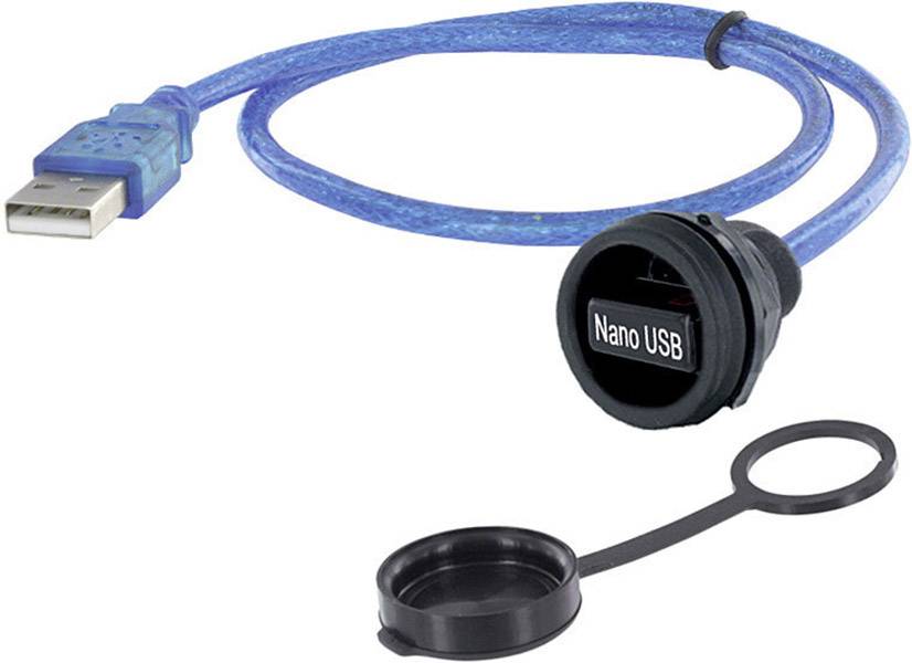 Connettore USB 2.0 di tipo A Presa con telaio di montaggio 1310-1032-01 M22 1310-1032-01 encitech Contenuto: 1 pz.