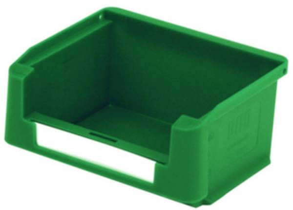 BITO Lagertechnik 102657  Cassetta impilabile da magazzino  adatto per alimenti (L x L x A) 85 x 102 x 50 mm Verde 60 pz.