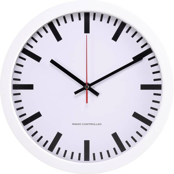Orologi da parete - Radiocontrollato Orologio da parete Basetech 300 mm x 45 mm Bianco - Orologi da parete - Radiocontrollato Orologio da parete Basetech 300 mm x 45 mm Bianco -