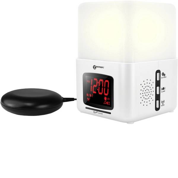 Sveglie - Geemarc JWNS-Light_WH_I Quarzo Sveglia Bianco - Sveglie - Geemarc JWNS-Light_WH_I Quarzo Sveglia Bianco -