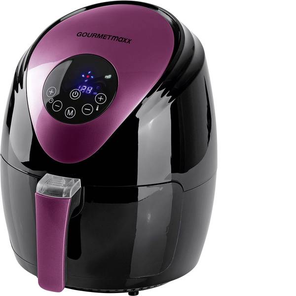 Friggitrici - GourmetMaxx Friggitrice ad aria calda 1500 W Funzione aria calda, Funzione grill, Funzione timer Nero, Bacca - Friggitrici - GourmetMaxx Friggitrice ad aria calda 1500 W Funzione aria calda, Funzione grill, Funzione timer Nero, Bacca -