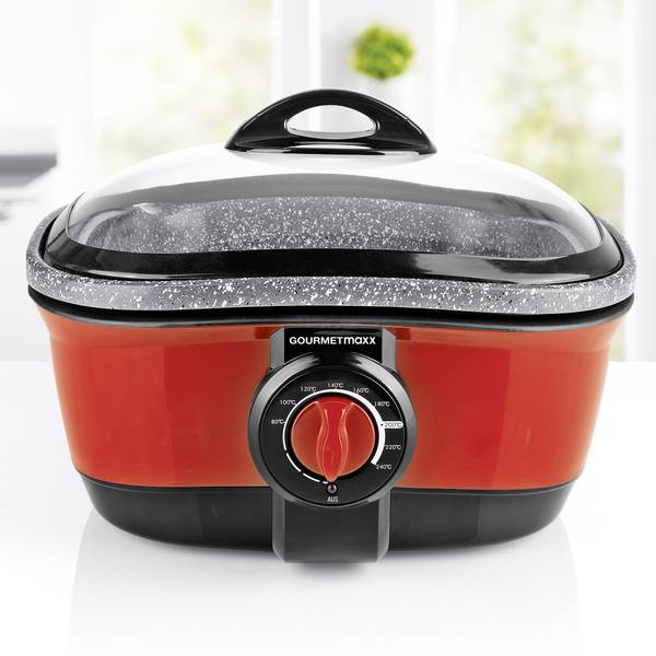 Robot da cucina multifunzione - GourmetMaxx Multifunzione 1500 W Rosso, Grigio - Granito (opaco) - Robot da cucina multifunzione - GourmetMaxx Multifunzione 1500 W Rosso, Grigio - Granito (opaco) -