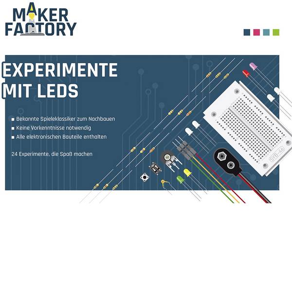 Kit esperimenti e pacchetti di apprendimento - MAKERFACTORY Experimente mit LEDs Pacchetto di apprendimento - Kit esperimenti e pacchetti di apprendimento - MAKERFACTORY Experimente mit LEDs Pacchetto di apprendimento -