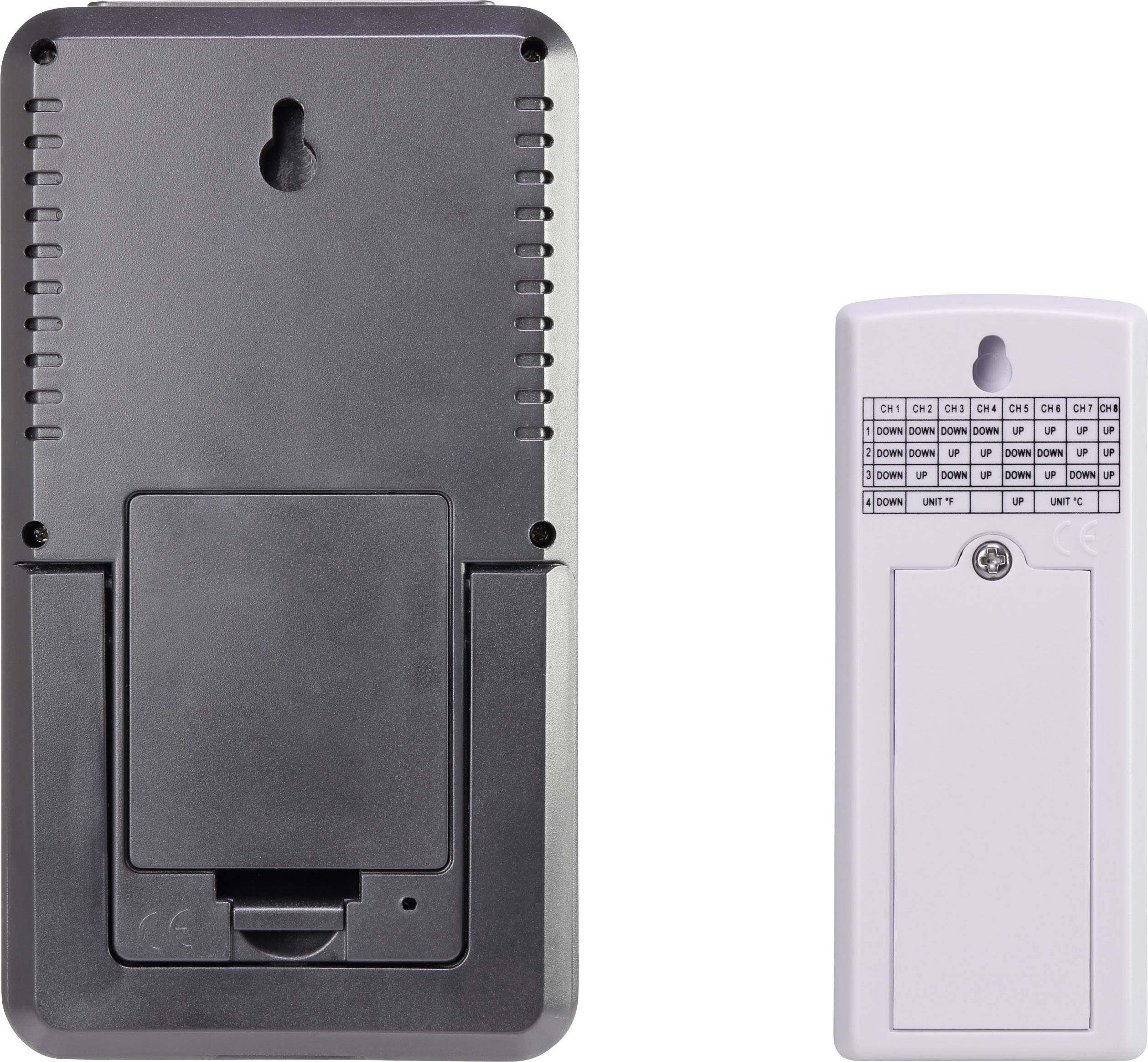 Eurochron EFWS5008 EC-3325732 Stazione meteo digitale senza fili Previsione per 2 giorni Numero di sensori max. 8 pz.-2