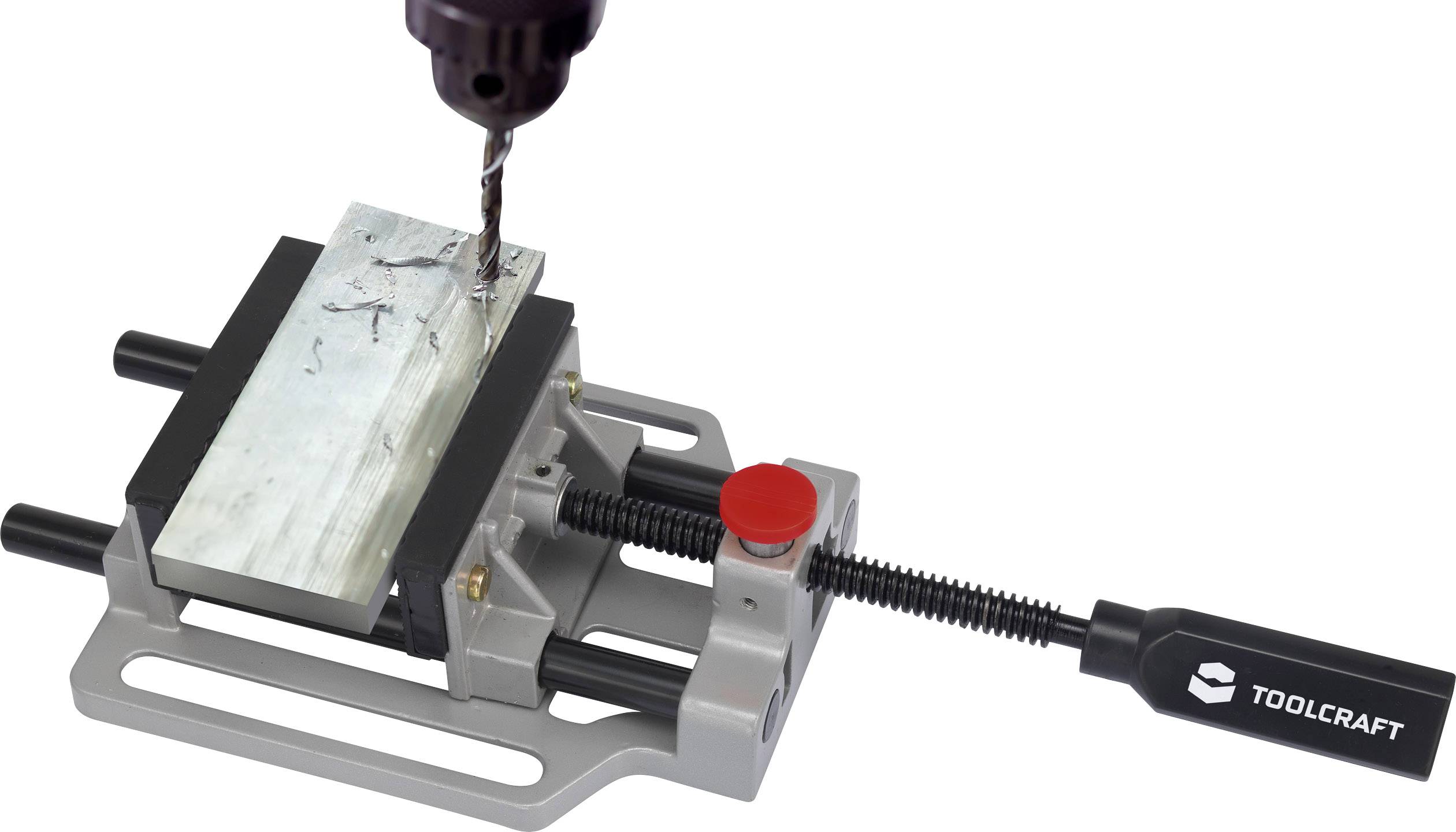 TOOLCRAFT SRS-143 Morsa a vite TO-4988658 Larghezza becchi/ganasce: 100 mm Apertura (max.): 90 mm
