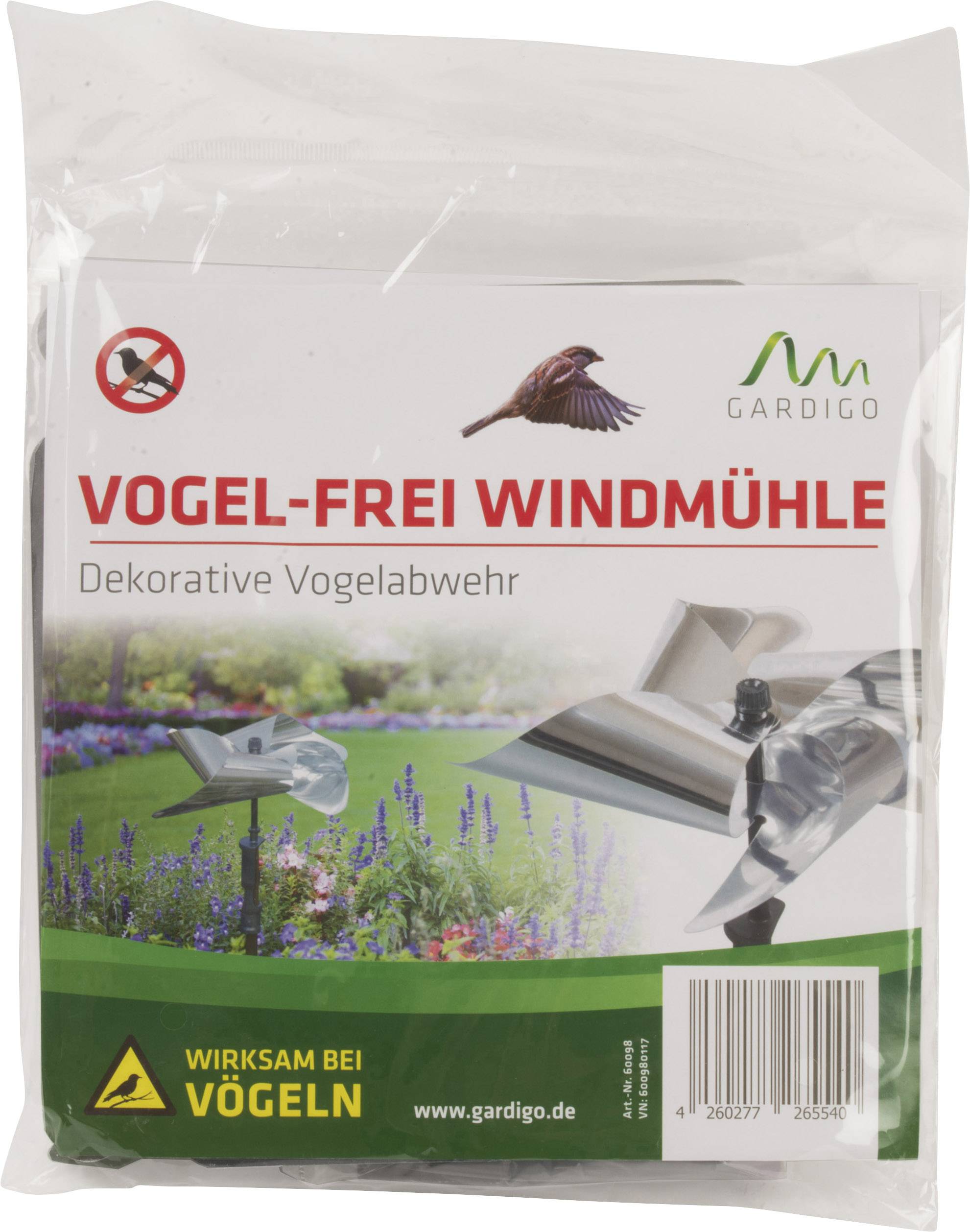 Gardigo bird scare windmill disturbatore per uccelli dissuasore 1 pz