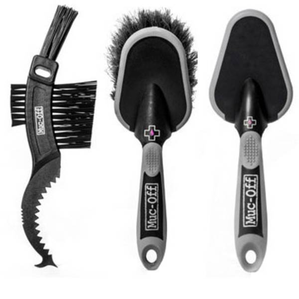 Prodotti per la manutenzione della bicicletta - Spazzola di pulizia Muc-Off Brush Set 3 220 3 pz. - Prodotti per la manutenzione della bicicletta - Spazzola di pulizia Muc-Off Brush Set 3 220 3 pz. -