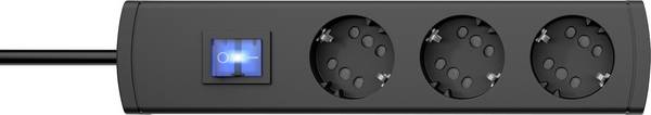 Kopp 234005013 Multipresa con interruttore 3 scomparti Antracite Schuko 1 pz.