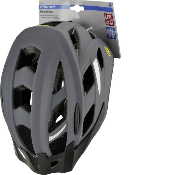 Caschi da bicicletta - Fischer Fahrrad Urban Levin S/M Casco MTB Grigio, Nero Taglia=M - Caschi da bicicletta - Fischer Fahrrad Urban Levin S/M Casco MTB Grigio, Nero Taglia=M -
