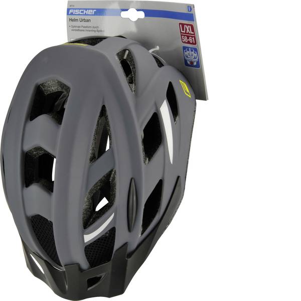 Caschi da bicicletta - Fischer Fahrrad Urban Levin L/XL Casco MTB Grigio, Nero Taglia=L - Caschi da bicicletta - Fischer Fahrrad Urban Levin L/XL Casco MTB Grigio, Nero Taglia=L -