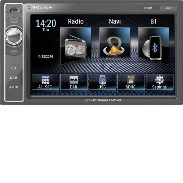 Autoradio e Monitor multimediali - Phonocar VM069 Moniceiver doppio DIN Vivavoce Bluetooth®, Telecomando incl. - Autoradio e Monitor multimediali - Phonocar VM069 Moniceiver doppio DIN Vivavoce Bluetooth®, Telecomando incl. -