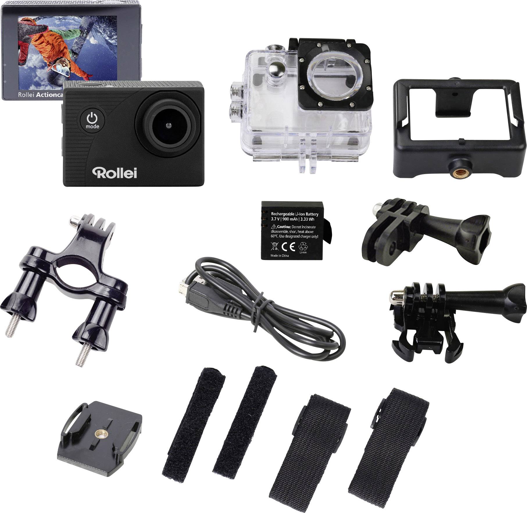 Rollei 372 Action camera Full-HD, WLAN, Impermeabile-4