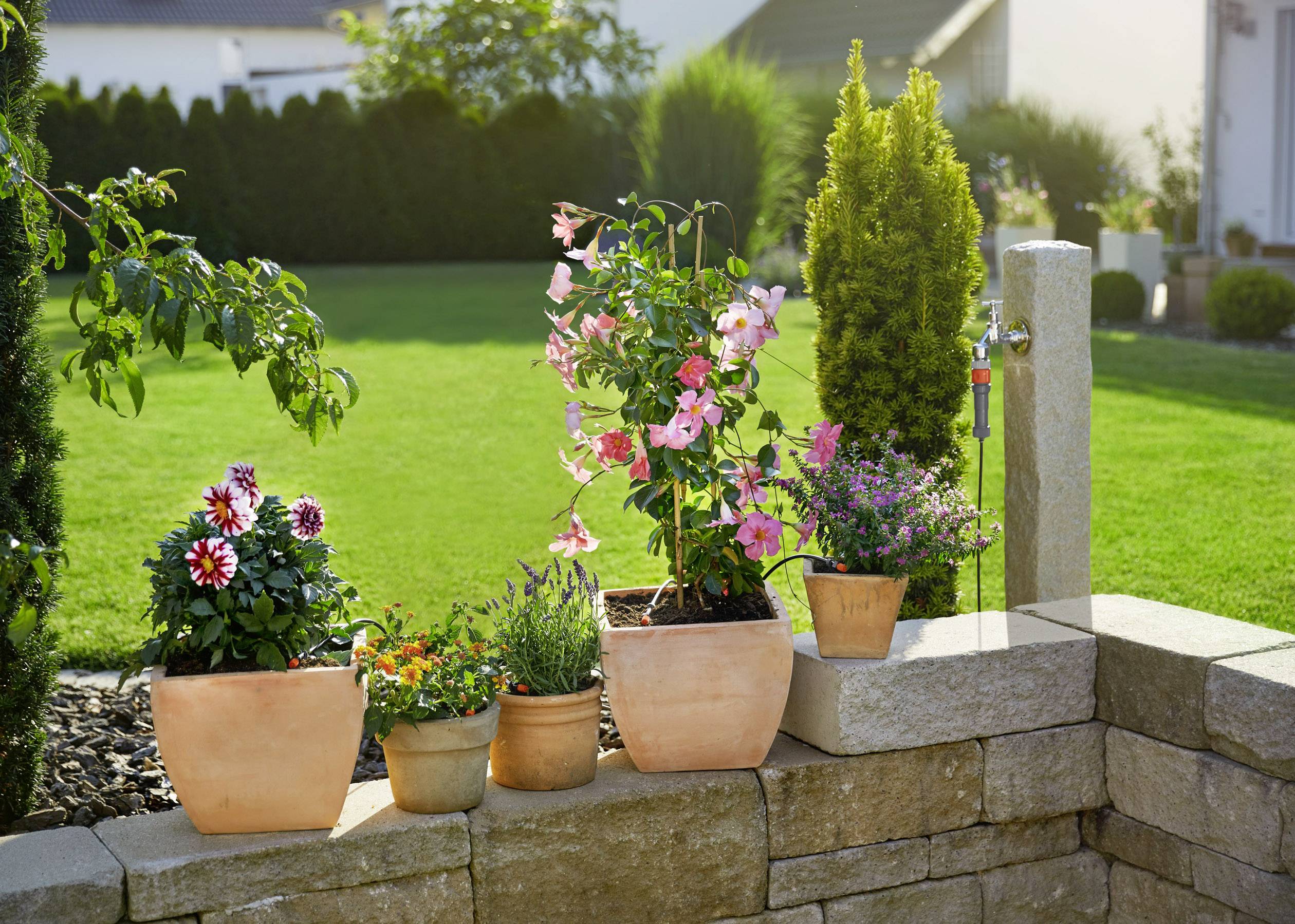 GARDENA Sistema Micro Drip 13000-20 Start set irrigazione per vasi S 13 mm (1/2") Ø Lunghezza del tubo flessibile: 10 m