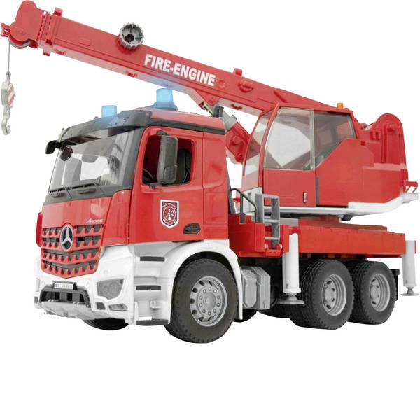 Veicoli industriali e veicoli da cantiere - MB Arocs Bruder con gru dei vigili del fuoco con modulo luce e suono - Veicoli industriali e veicoli da cantiere - MB Arocs Bruder con gru dei vigili del fuoco con modulo luce e suono -