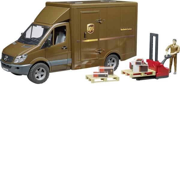Veicoli industriali e veicoli da cantiere - MB Sprinter Bruder UPS con conducente e accessori - Veicoli industriali e veicoli da cantiere - MB Sprinter Bruder UPS con conducente e accessori -