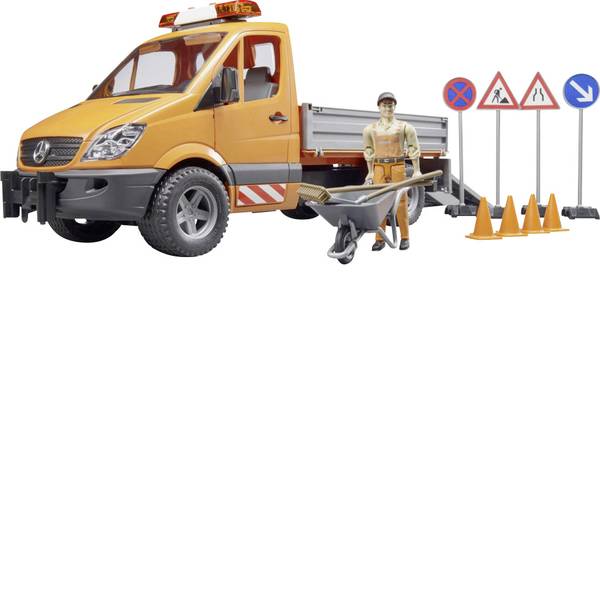 Veicoli industriali e veicoli da cantiere - MB Sprinter comunale Bruder con conducente e Accessori Bruder - Veicoli industriali e veicoli da cantiere - MB Sprinter comunale Bruder con conducente e Accessori Bruder -