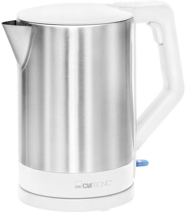 Clatronic WKS 3692 weiss Bollitore  acciaio inox, Bianco Capacità effettiva: 1.5 l