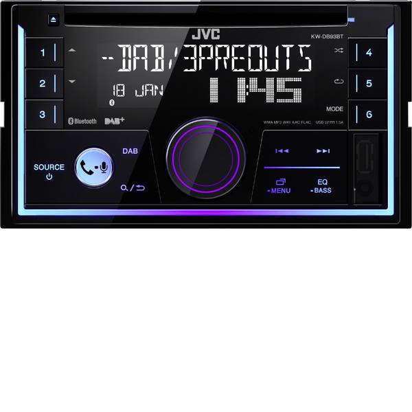 Autoradio e Monitor multimediali - JVC KWDB93BT-ANT Autoradio doppio DIN incl. Antenna DAB, Sintonizzatore DAB+, Vivavoce Bluetooth®, Collegamento per - Autoradio e Monitor multimediali - JVC KWDB93BT-ANT Autoradio doppio DIN incl. Antenna DAB, Sintonizzatore DAB+, Vivavoce Bluetooth®, Collegamento per -