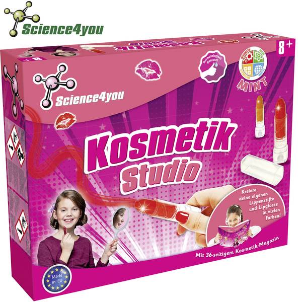 Kit di apprendimento chimica - Science4you Kosmetik Studio 1666081 Kit esperimenti da 8 anni - Kit di apprendimento chimica - Science4you Kosmetik Studio 1666081 Kit esperimenti da 8 anni -