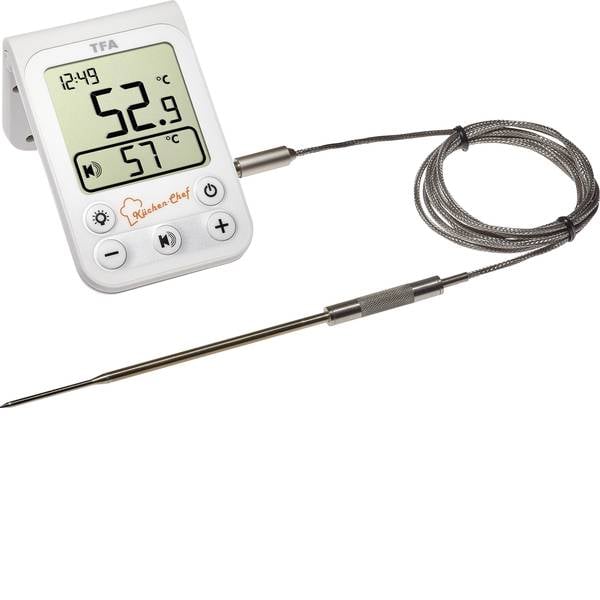 Termometri per la cucina - TFA 14.1510.02 Termometro per Grill Controllo della temperatura, Cavo sensore Frittura, Cibo alla griglia, Cottura - Termometri per la cucina - TFA 14.1510.02 Termometro per Grill Controllo della temperatura, Cavo sensore Frittura, Cibo alla griglia, Cottura -
