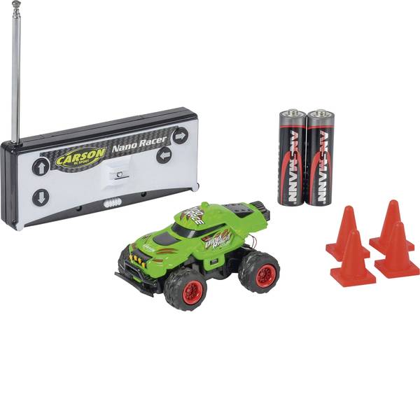 Auto telecomandate - Carson RC Sport 500404185 Nano Racer Dino-Race 1:60 Automodello Elettrica Monstertruck Trazione posteriore incl. - Auto telecomandate - Carson RC Sport 500404185 Nano Racer Dino-Race 1:60 Automodello Elettrica Monstertruck Trazione posteriore incl. -