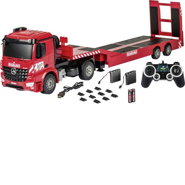 Trattori e mezzi da cantiere RC - Arocs con semirimorchio ribassato Goldhofer rimorchio Modellino per principianti Carson RC Sport 1:20 Camion incl. - Trattori e mezzi da cantiere RC - Arocs con semirimorchio ribassato Goldhofer rimorchio Modellino per principianti Carson RC Sport 1:20 Camion incl. -