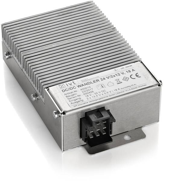 Convertitori di tensione DC/DC - IVT 24V/2x12V Convertitore DC/DC 24 V/DC - 12 V/DC/20 A - Convertitori di tensione DC/DC - IVT 24V/2x12V Convertitore DC/DC 24 V/DC - 12 V/DC/20 A -