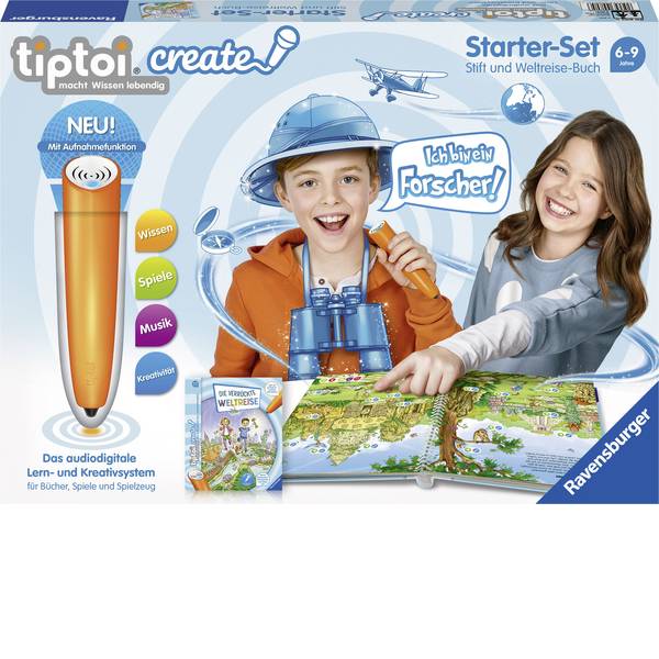 Giochi di società e per famiglie - Starter kit tiptoi® Ravensburger: lettore digitale e il libro Il giro del mondo - Giochi di società e per famiglie - Starter kit tiptoi® Ravensburger: lettore digitale e il libro Il giro del mondo -