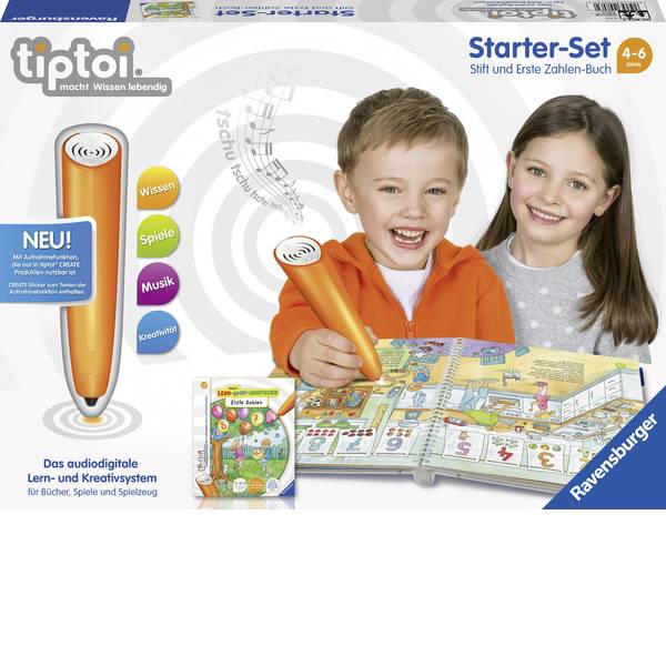 Giochi di società e per famiglie - Starter kit tiptoi® Ravensburger: lettore digitale e il libro I primi numeri - Giochi di società e per famiglie - Starter kit tiptoi® Ravensburger: lettore digitale e il libro I primi numeri -