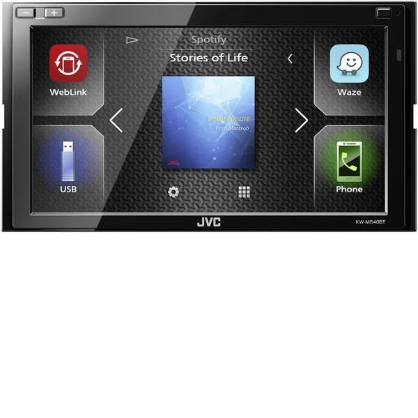 Autoradio e Monitor multimediali - JVC KWM540BT Autoradio doppio DIN Vivavoce Bluetooth®, Collegamento per controllo remoto da volante - Autoradio e Monitor multimediali - JVC KWM540BT Autoradio doppio DIN Vivavoce Bluetooth®, Collegamento per controllo remoto da volante -