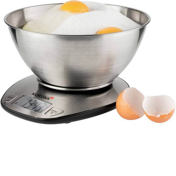 Bilance da cucina - Korona Mila Bilancia da cucina digitale con contenitore di misurazione Portata max.=5 kg Acciaio - Bilance da cucina - Korona Mila Bilancia da cucina digitale con contenitore di misurazione Portata max.=5 kg Acciaio -