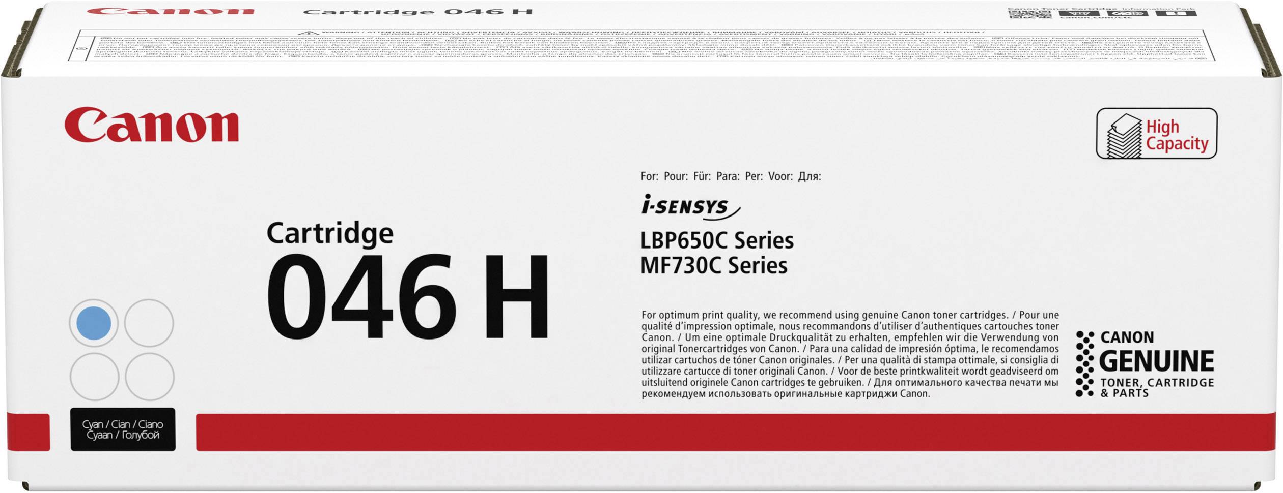 Canon Toner 046H Originale Ciano 5000 pagine 1253 C 002