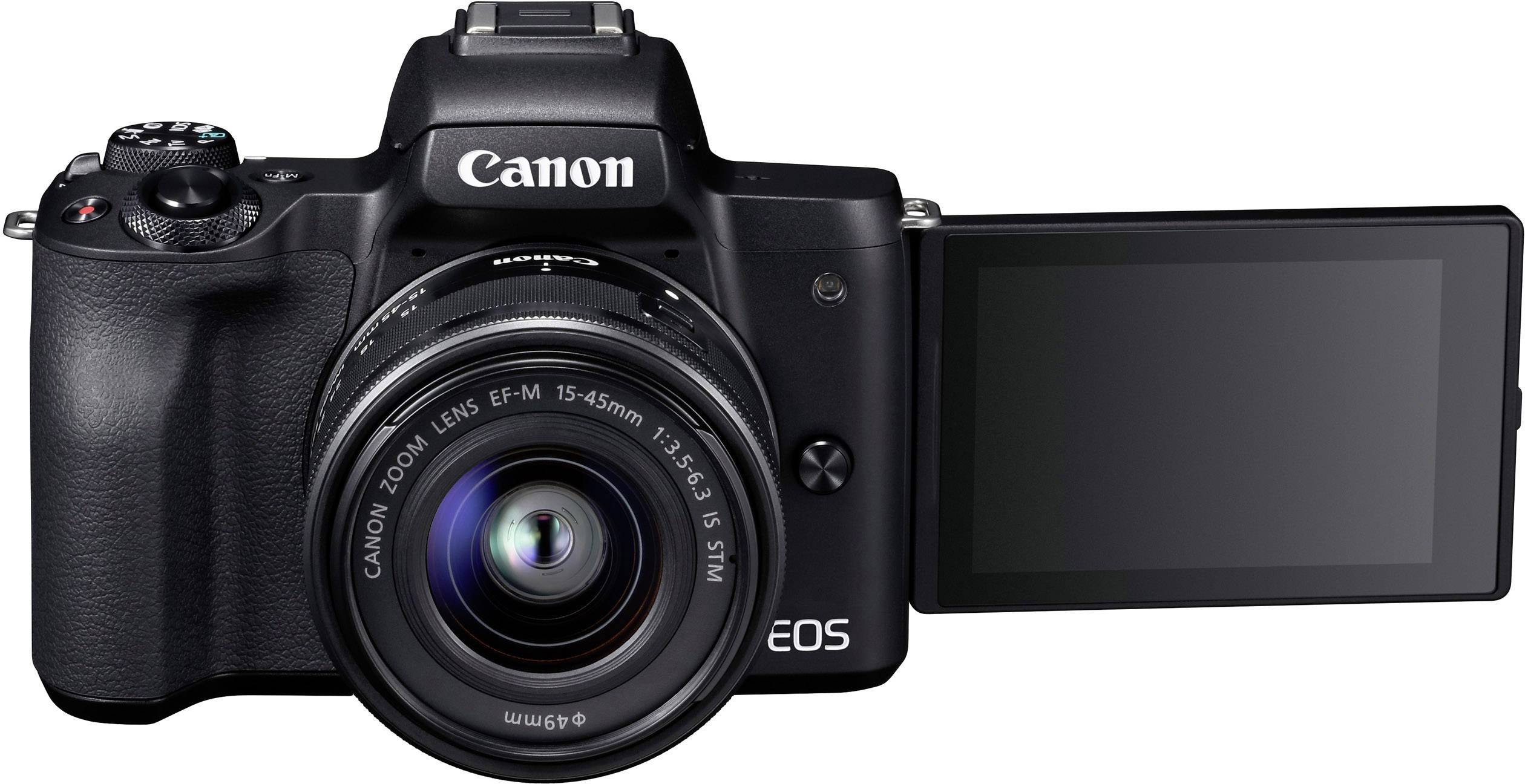 Canon EOS M50 Fotocamera Digitale EF M 15 45mm IS STM MILC 24 .1 MP CMOS 6000 x 4000 Pixel Nero-1