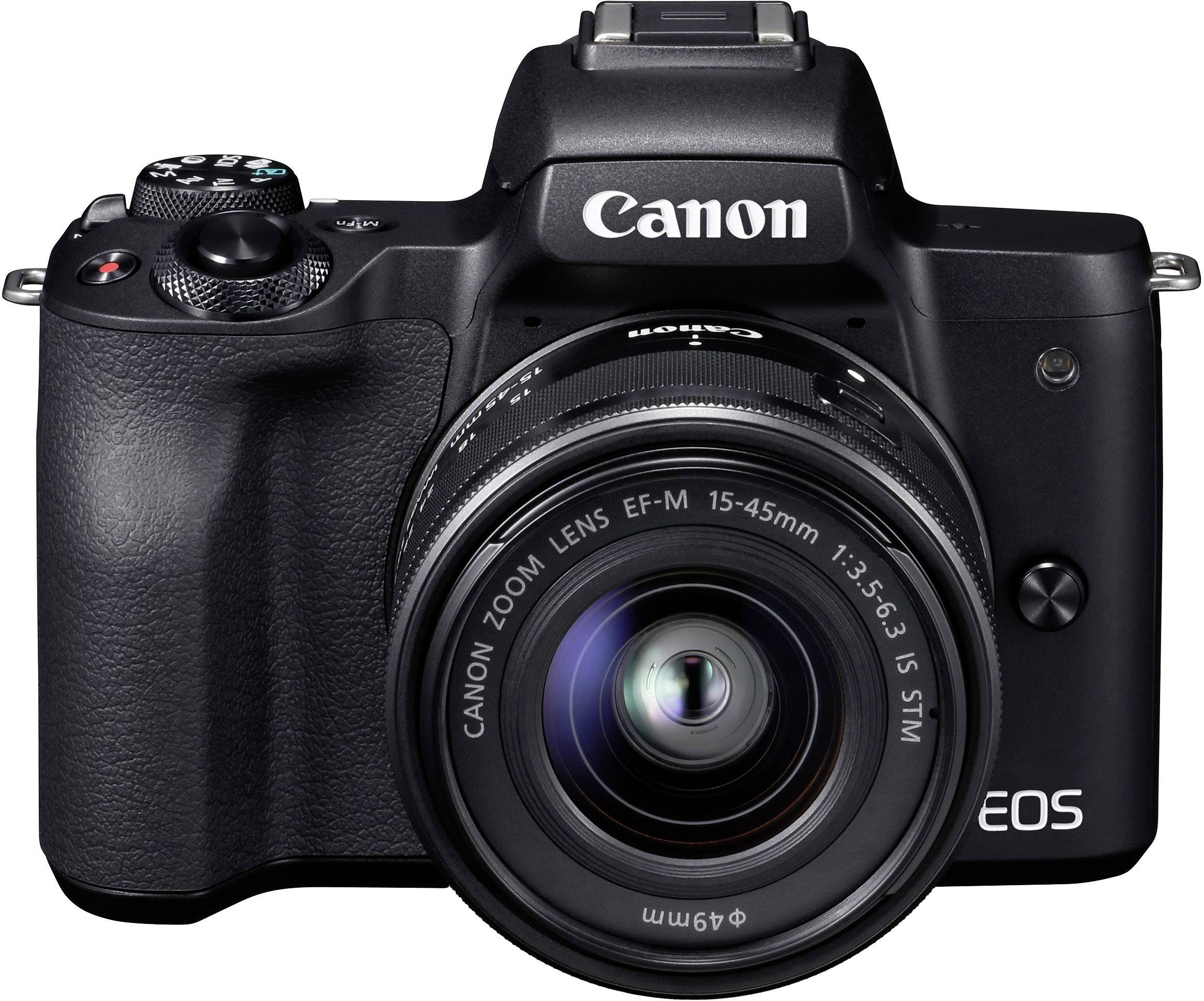 Canon EOS M50 Fotocamera Digitale EF M 15 45mm IS STM MILC 24 .1 MP CMOS 6000 x 4000 Pixel Nero-2