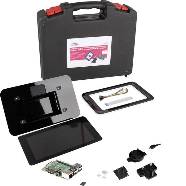Schede di sviluppo e Single Board Computer - Raspberry Pi® 3 B+ Tablet PC Set 1 GB 4 x 1.4 GHz incl. display touchscreen, incl. cavo di alimentazione, incl. - Schede di sviluppo e Single Board Computer - Raspberry Pi® 3 B+ Tablet PC Set 1 GB 4 x 1.4 GHz incl. display touchscreen, incl. cavo di alimentazione, incl. -
